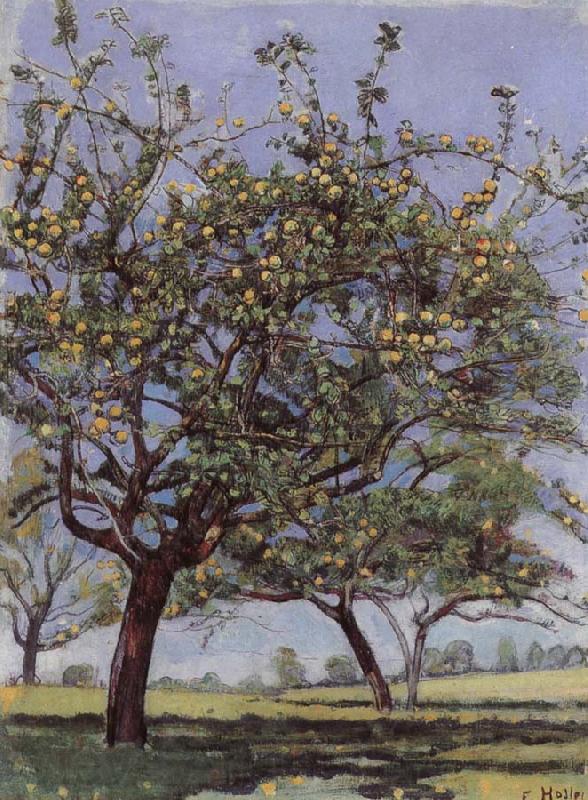 Ferdinand Hodler Apple trees Germany oil painting art